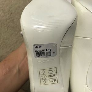 BNWT White Aldo Heels